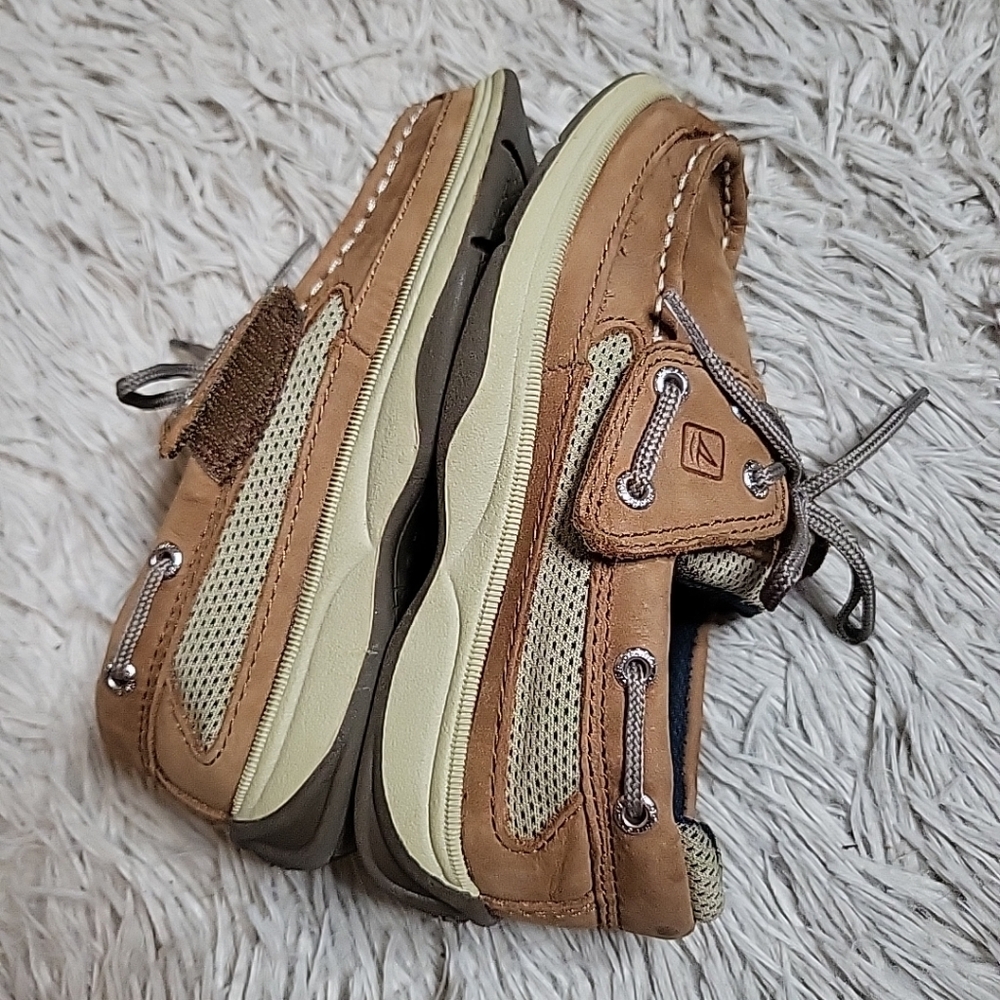 Kids Toddler Sperry Top Sider Boat Shoes Lanyard A/C Boys Shoes 11 M Classic - Picture 7 of 12